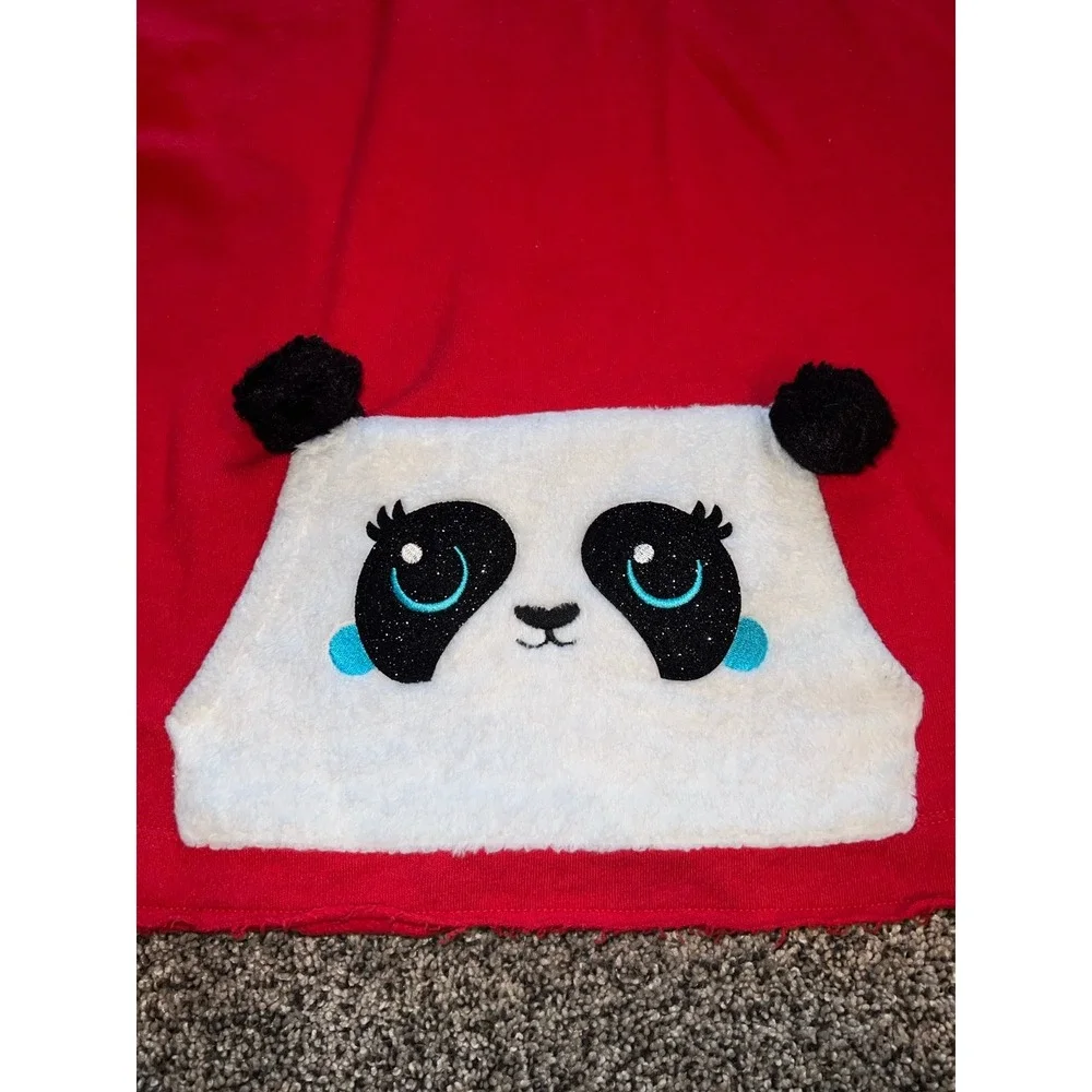 Justice‎ Girls Red Hoodie with Panda Bear pocket size 18/20 - Picture 2 of 7